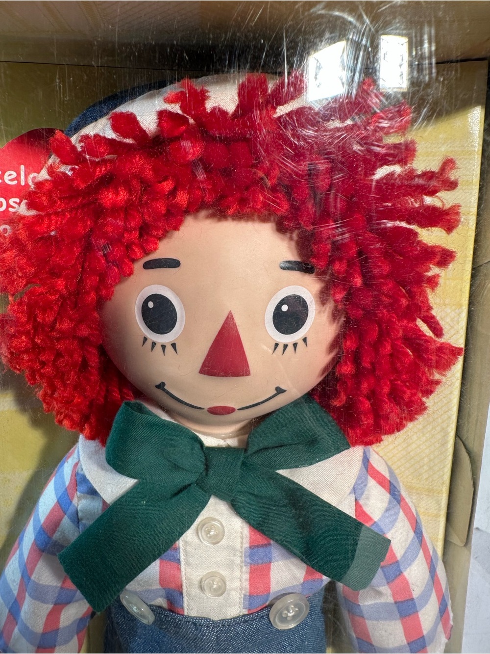 Raggedy Andy Porcelain Doll Brass Key Keepsake Porcelain 2004 New In Box - Picture 8 of 10